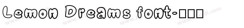 Lemon Dreams font字体转换